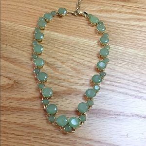 Cold water creek gem necklace green
